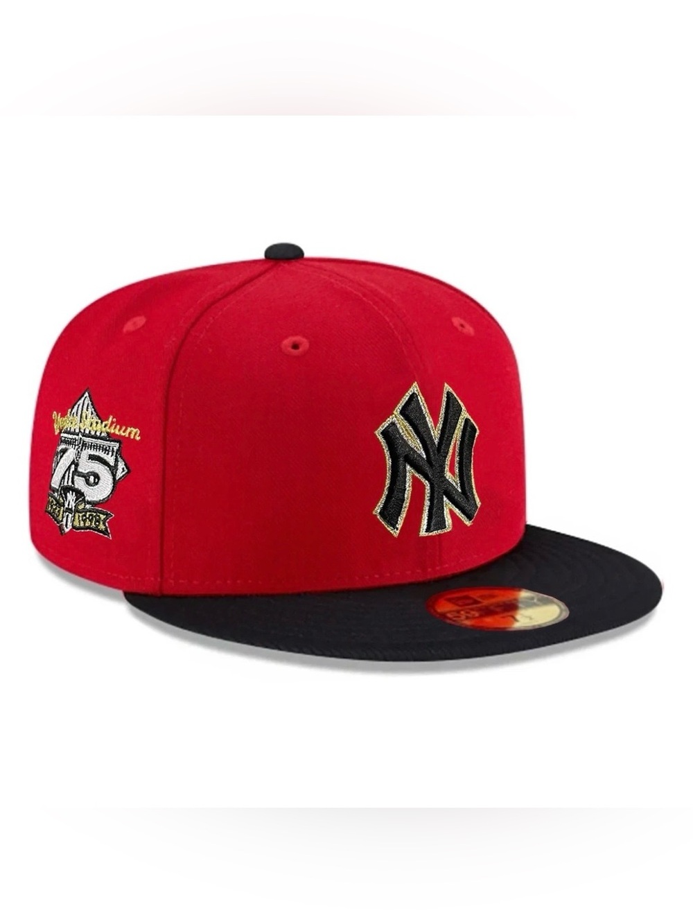 New Era - MLB Hat - New York Yankees 75th Anniversary 59FIFTY Fitted Cap - Red